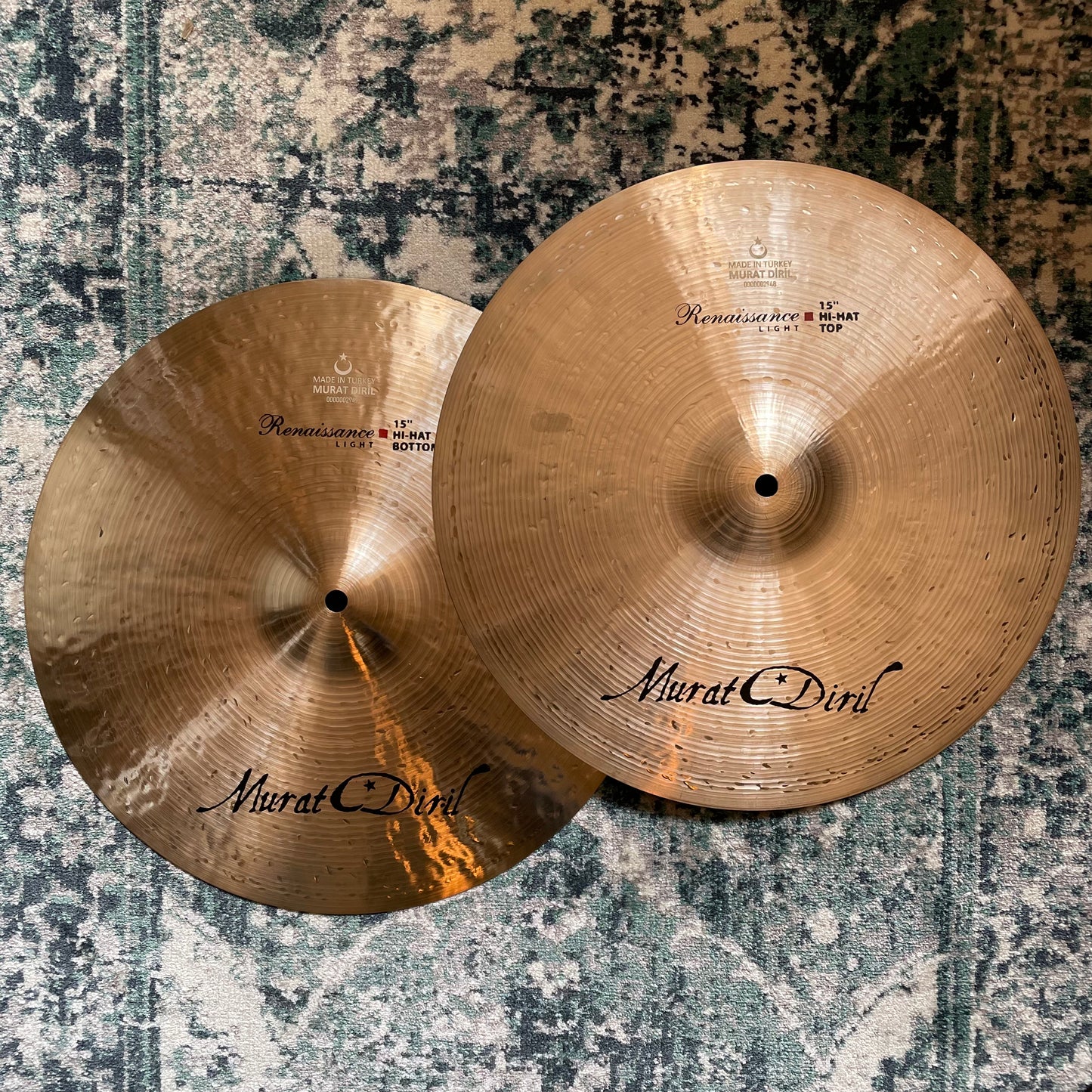 Murat Diril Hi-Hat pair Renaissance Light 15"